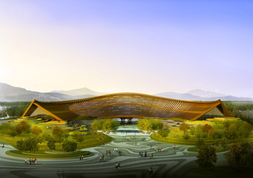 北京***園藝博覽會中國館 陶瓷漆鋁單板